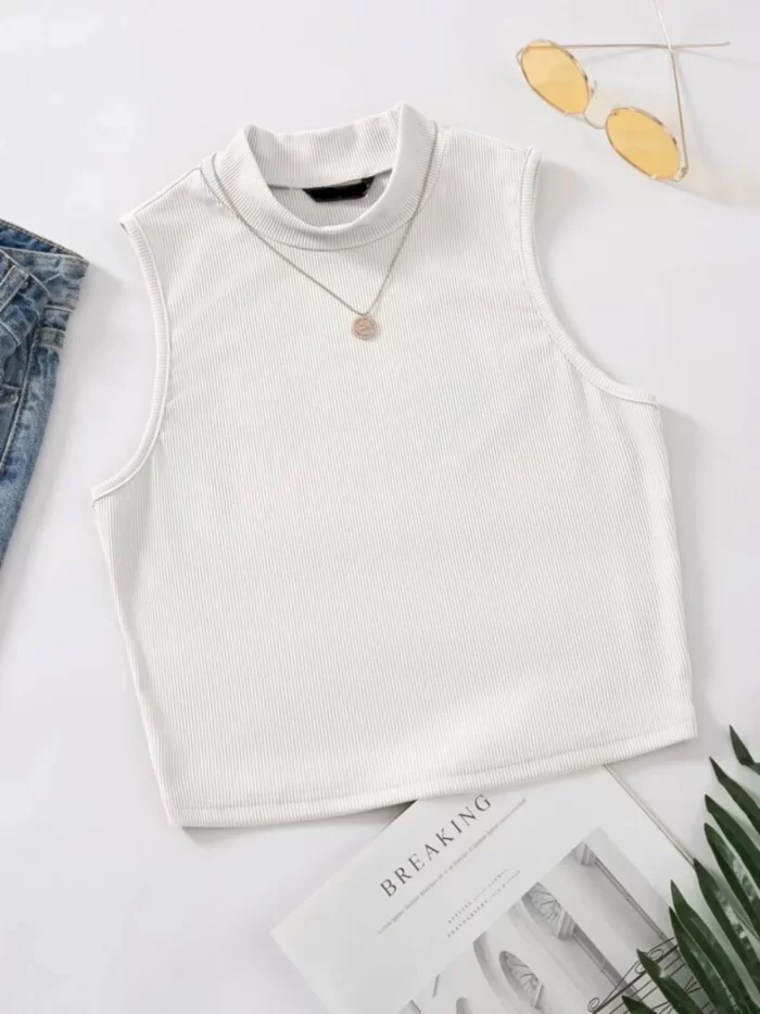 Mock Neck Tank Top